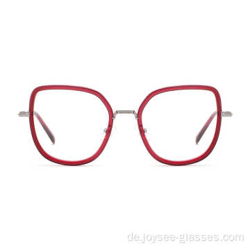 Neue weibliche beliebte transparente lila Katzenaugenform Acetat Brille Frames